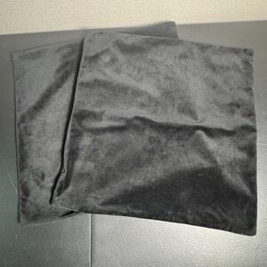 DECONOVO Black Velvet Pillow Covers Set of 2 Decorative Throw Cushion‎ Covers